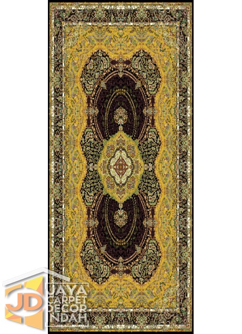 Karpet Permadani Solomon 700 Reeds Afarinesh Yellow 3615 ukuran 100x150, 150x225, 200x300, 250x350, 300x400